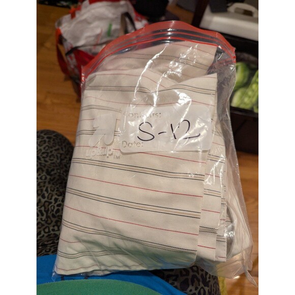 Vintage Carriage Court Pin Stripe White Blue Red Blazer with Shoulder Pads S17 - Picture 8 of 8